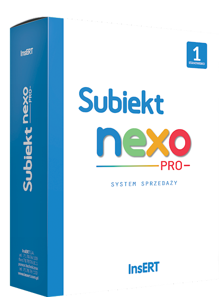 Subiekt nexo PRO - licencja na 1 stanowisko (e-lic)
